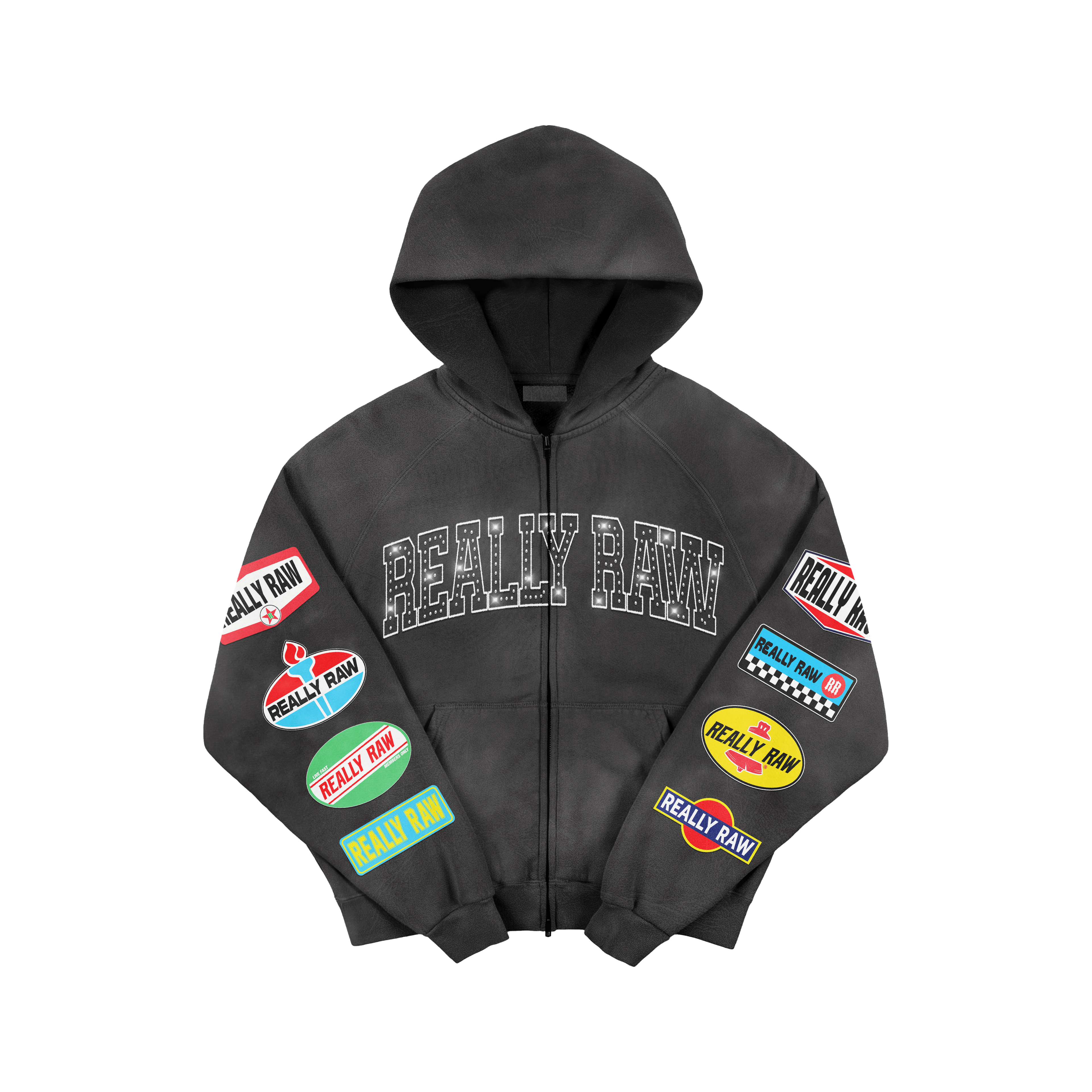 Petrol Rhinestone Hoodie